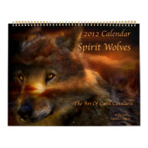 Spirit Wolves Art Calendar 2012