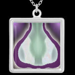 Spirit World : Purple Power Symbol necklaces