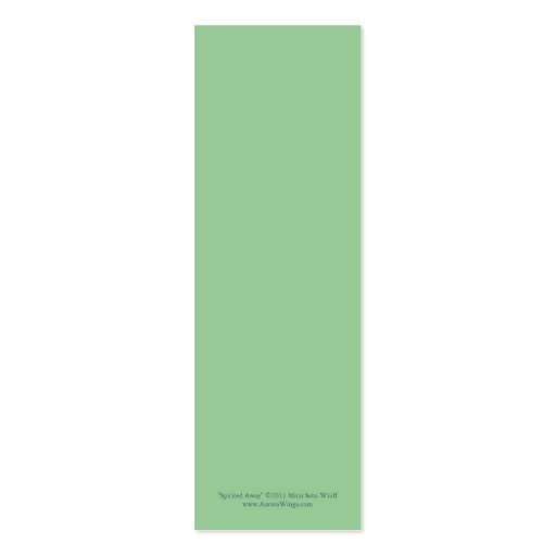 Spirited Away Bookmark Business Card Templates (back side)