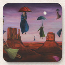 Spirits Of The Flying Umbrellas 2 cork coasters