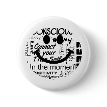 Spiritual affirmations smiley pins