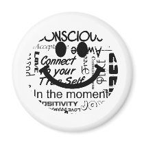 Spiritual affirmations smiley magnets