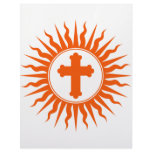 Spiritual Cross Design Custom Letterhead