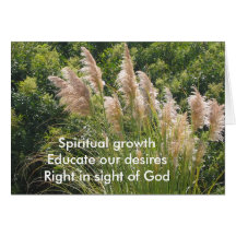 Spiritual Growth Haiku Card