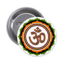 Spiritual Lotus Om Design Pins