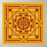Spiritual Sri Yantra Poster