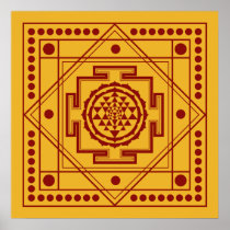 Spiritual Sri Yantra Poster