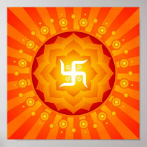 Spiritual Swastika Poster