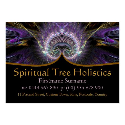 Spiritual Tree Holistic Business Cards (front side)