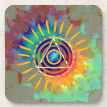 Spiritual Tyedye Beverage Coaster