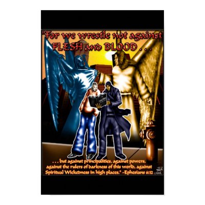 Spiritual Warfare Poster by Tate_Kimura