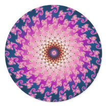 Spirograph Round Stickers