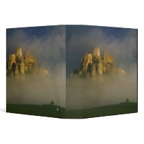 Spissky hrad in mist, Slovakia 2 Binders