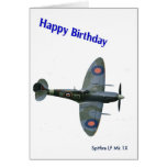 Spitfire Aircraft image for Birthday-greeting-card Card