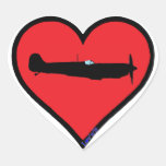 spitfire heart sticker
