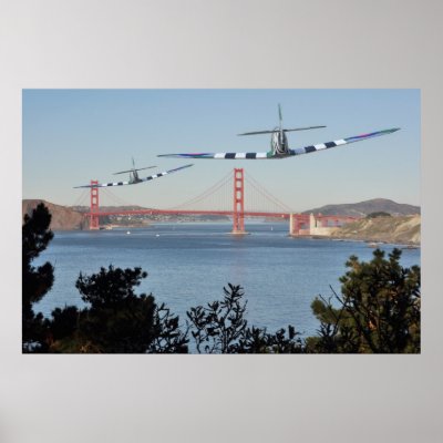 Spitfire's and Golden Gate Bridge Posters