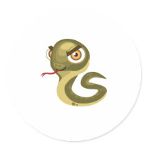 Spitting Cobra - My Conservation Park Round Stickers