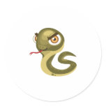 Spitting Cobra - My Conservation Park Round Stickers