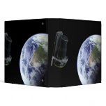 Spitzer departing the Earth soon after launch 3 Ring Binders