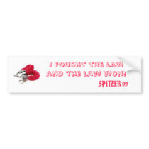 Spitzer Fought The Law and the Law Won bumper stickers by yoitzle3 Spitzer Fought The Law and the Law Won bumper stickers