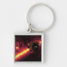 Spitzer seen against the infrared sky 2 keychains