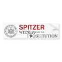 Spitzer: Witness for the Prostitution bumper stickers