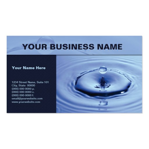 Splash Business Card