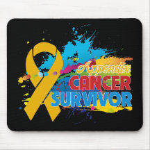 Splash of Color - Appendix Cancer Survivor Mouse Pad