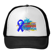 Splash of Color - Colon Cancer Survivor Mesh Hats