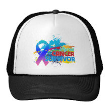 Splash of Color - Thyroid Cancer Survivor Trucker Hats