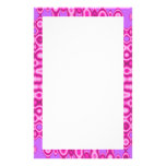 splash pink custom stationery