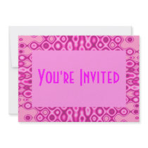 splash pink invitations
