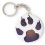 Splash Royal Blue Ball Key Chain