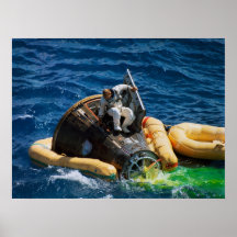 Splashdown y recuperación de los géminis 11 posters