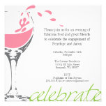 Splashing Merlot Party Invitation