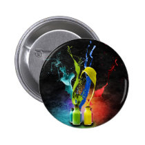 Splashing Paint Pinback Buttons