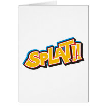 Splat Cartoon Bang Boom Card