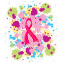 Splat Pink Ribbon T-Shirt by tomkatx2 Splat Pink Ribbon T-Shirt