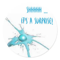 splat, Shhhhh ...It's a Surprise! - Customized stickers by cry5787 splat, Shhhhh ...It's a Surprise! - Customized stickers