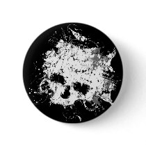 Splat Skull button