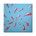 "Splat!" Square Magnet