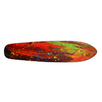 splater paint skateboards
