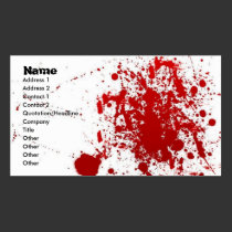 Splatter Card business cards
