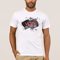Splatter Flag VOTE! t-shirts