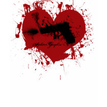 Splatter Graphics Heart t-shirts