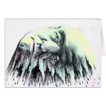 Splatter Head Greeting Cards