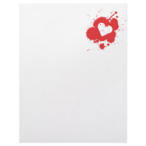 Splatter Heart Letterhead
