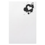 Splatter Heart Stationery