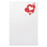 Splatter Heart Stationery 2
