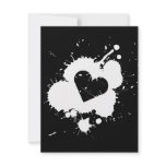 Splatter Heart (Wedding) Invitation Template 3